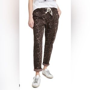 One Teaspoon drawstring pull-on pants bronze leopard SIZE M NWT